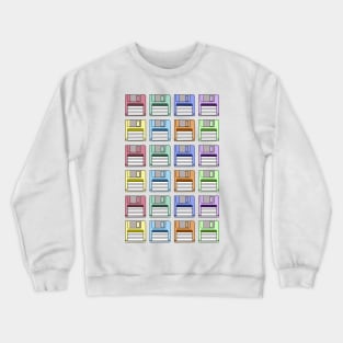 Floppy Disk Pattern Crewneck Sweatshirt